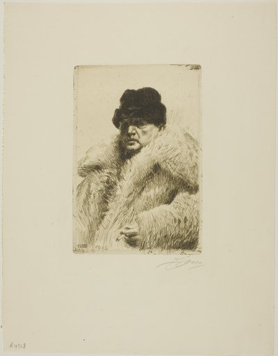 Autorretrato 1916 de Anders Leonard Zorn