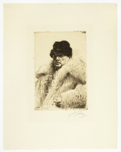 Autorretrato 1916 de Anders Leonard Zorn