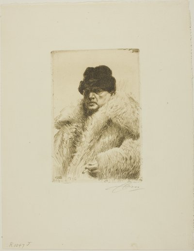 Autorretrato 1916 de Anders Leonard Zorn