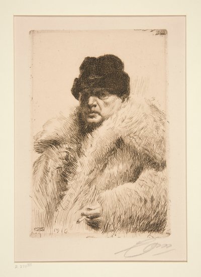Autorretrato 1916 de Anders Leonard Zorn