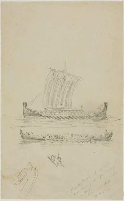 Boceto del velero del capitán Anderson de Anders Zorn