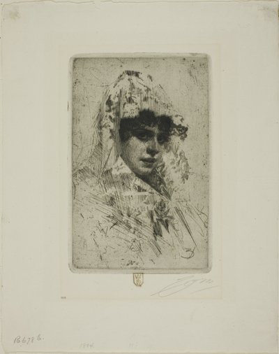 Mujer española de Anders Leonard Zorn