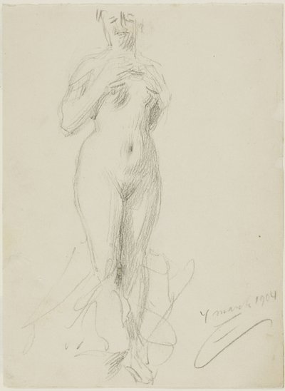 Desnudo Femenino de Pie de Anders Leonard Zorn