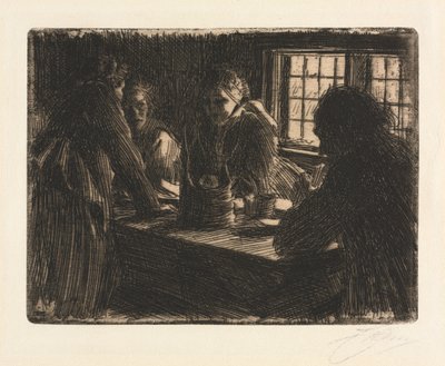 la doncella de la novia de Anders Leonard Zorn