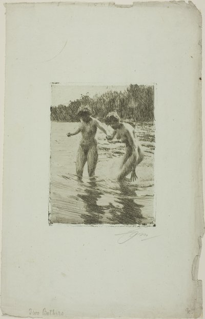 Dos bañistas de Anders Leonard Zorn
