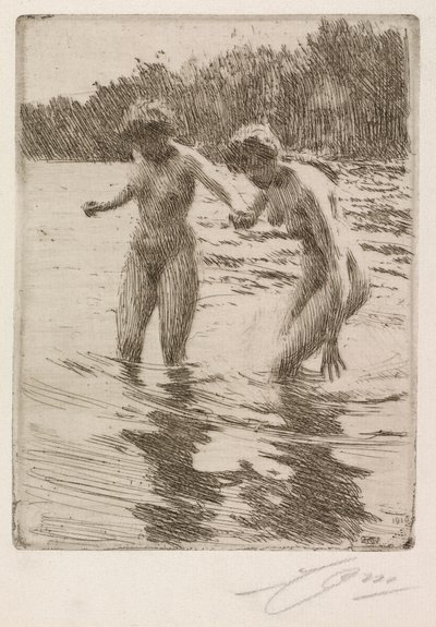Dos bañistas de Anders Leonard Zorn