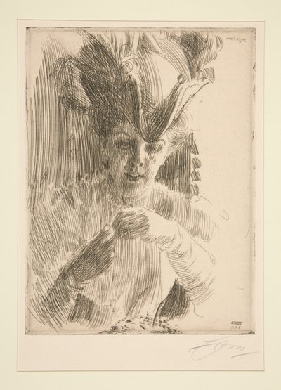 Un anillo (Sra. Wentzel Hagelslam) de Anders Leonard Zorn