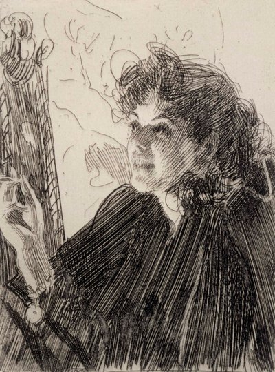 Mujer fumando de Anders Zorn