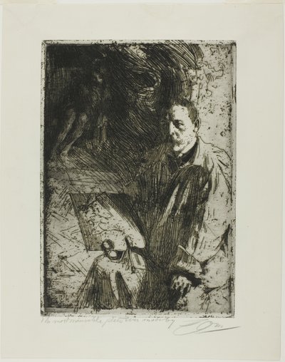 Zorn y su modelo de Anders Leonard Zorn