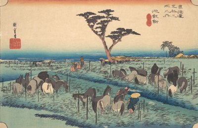 Chiriu, Estación No. 40, ca. 1834 de Ando Hiroshige