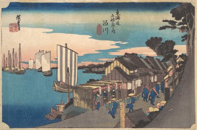 Amanecer en Shinagawa de Ando Hiroshige