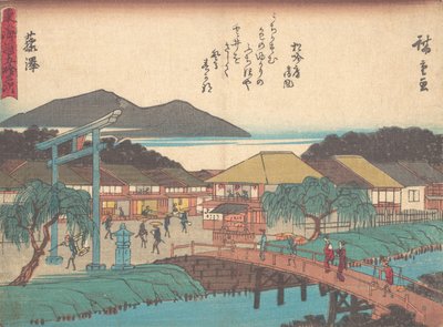 Fujisawa, ca. 1838 de Ando Hiroshige
