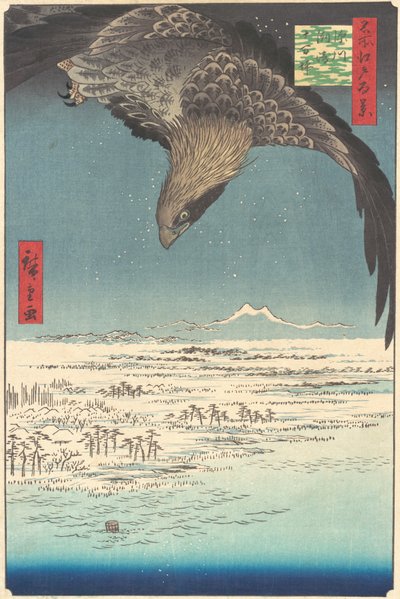 Llanura de Jumantsubo en Fukagawa Susaki, de la serie Cien vistas famosas de Edo de Ando Hiroshige