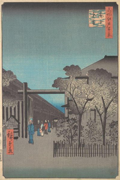 Kakuchu Shinonome, 4º mes, año de la Serpiente 1857 de Ando Hiroshige
