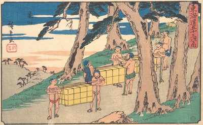 Kameyama, ca. 1842 de Ando Hiroshige