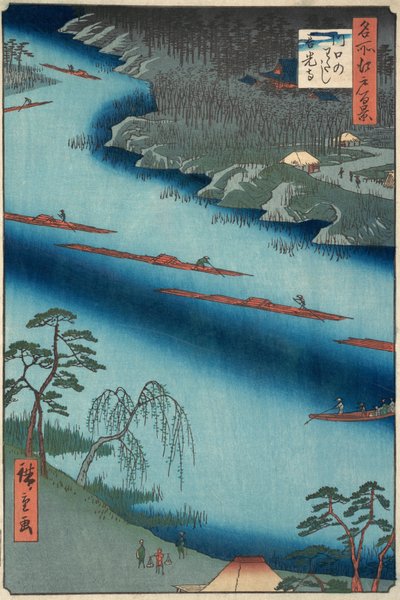 Kawaguchi, 1857 de Ando Hiroshige