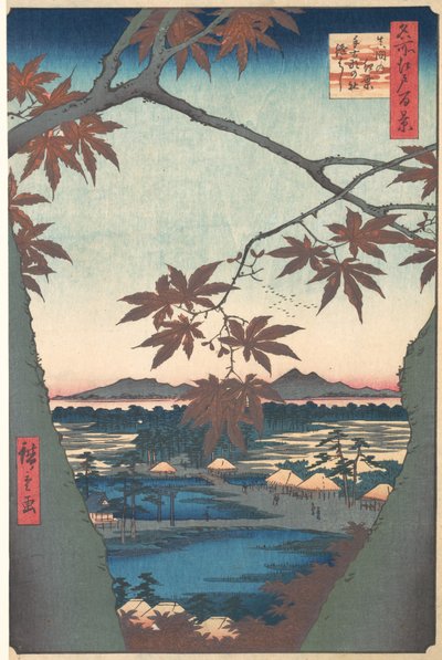 Arces en Mama, de la serie Cien vistas famosas de Edo, ca. 1857 de Ando Hiroshige