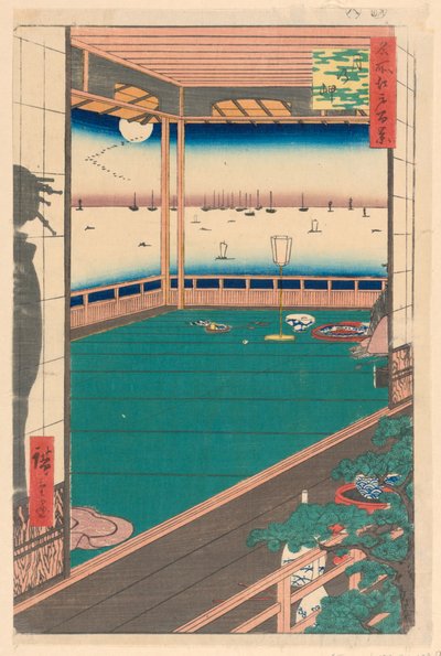 Cabo de la Luna (Tsuki-no-misaki) de la serie Cien vistas famosas de Edo de Ando Hiroshige