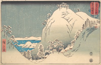 Monte Yuga en la Provincia de Bizen, de la serie Luchas de Sumo de Ando Hiroshige