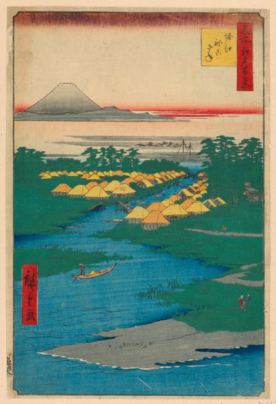 Nekozane en el Canal Horikiri No. 96 de Cien Vistas Famosas de Edo (Horie, Nekozane) de Ando Hiroshige