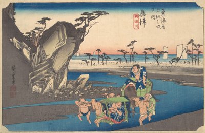 Okitsu, Okitsugawa, ca. 1834 de Ando Hiroshige