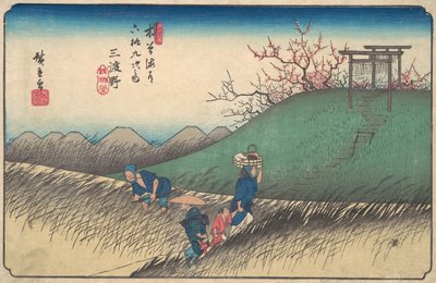 Estación de Santono, ca. 1835 de Ando Hiroshige