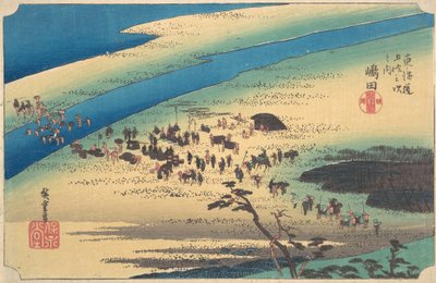 Shimada, Oigawa Shun Gan, ca. 1834 de Ando Hiroshige