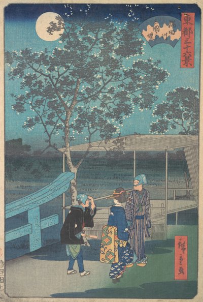 Sumidagawa, Mimeguri, tercer mes del año del dragón 1868 de Ando Hiroshige