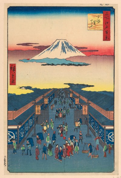 Calle Suruga, de la serie Cien vistas famosas de Edo de Ando Hiroshige