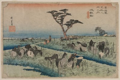 Las Cincuenta y Tres Estaciones del Tokaido: Chiryu, 1833-1834 de Ando Hiroshige