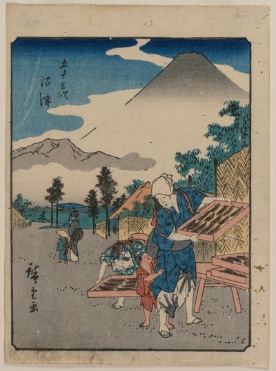 Las Cincuenta y Tres Estaciones del Tokaido: Numazu, c. 1850 de Ando Hiroshige
