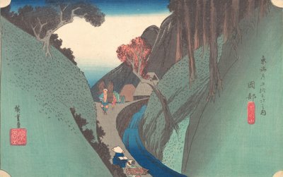 Colina Utsu en Okabe de Ando Hiroshige