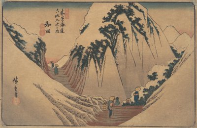Estación Wada, ca. 1835 de Ando Hiroshige