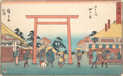 Yokkaichi, ca. 1840 de Ando Hiroshige
