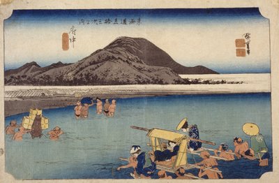 Abe River In Fuch?, #20 (xilografía) de Ando or Utagawa Hiroshige