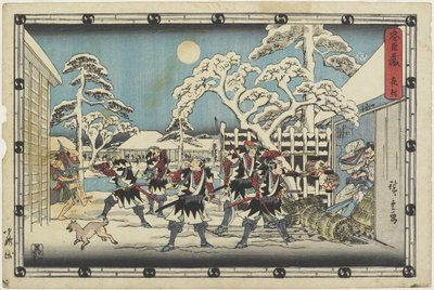 Acto 5 de Ando or Utagawa Hiroshige