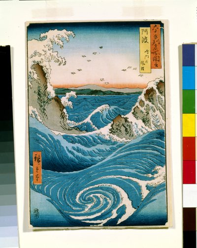 Awa (xilografía en color) de Ando or Utagawa Hiroshige