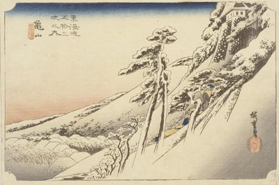 Clima despejado después de una nevada, 1834 de Ando or Utagawa Hiroshige