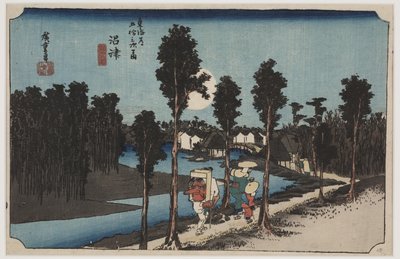 Anochecer de Ando or Utagawa Hiroshige
