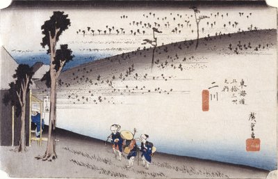 Futakawa (xilografía en color) de Ando or Utagawa Hiroshige
