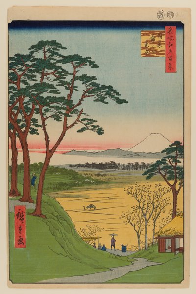 Casa de té del abuelo, Meguro de Ando or Utagawa Hiroshige