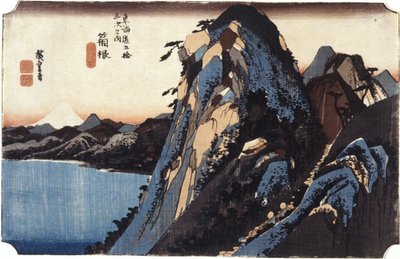 Hakone (xilografía en color) de Ando or Utagawa Hiroshige