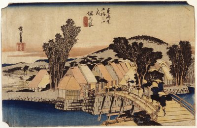 Hodogaya, Puente Shinmachi de Ando or Utagawa Hiroshige
