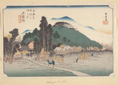 Ishiyakushi (xilografía en color) de Ando or Utagawa Hiroshige