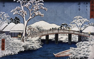 Paisaje japonés de Hiroshige el Joven (Utagawa Hiroshige) de Ando or Utagawa Hiroshige