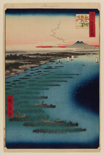 Minami-Shinagawa y la costa de Samezu de Ando or Utagawa Hiroshige