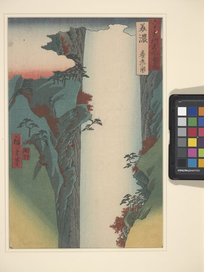 Mino (xilografía en color) de Ando or Utagawa Hiroshige