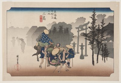 Mishima: Niebla matutina (Mishima, asagiri) de Ando or Utagawa Hiroshige