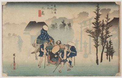 Niebla matutina de Ando or Utagawa Hiroshige