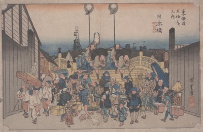 Escena matutina de Ando or Utagawa Hiroshige